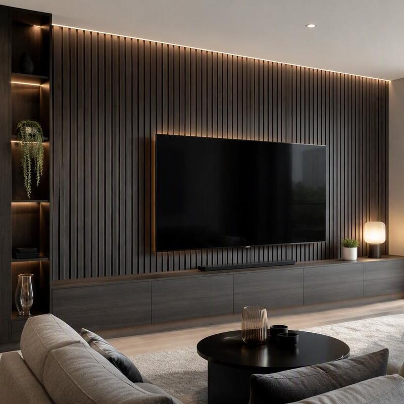 Anti Corrosion WPC Grille Wall Panel 150mm-200mm Decorative Slat Wall Panel 24 Models