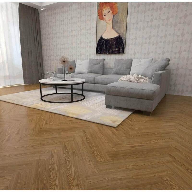 Waterproof SPC Flooring Wood Pattern SPC Rigid Core Flooring Composite Material