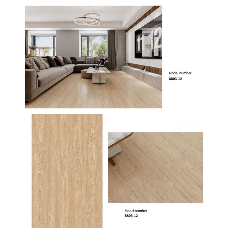 Waterproof SPC Flooring Wood Pattern SPC Rigid Core Flooring Composite Material