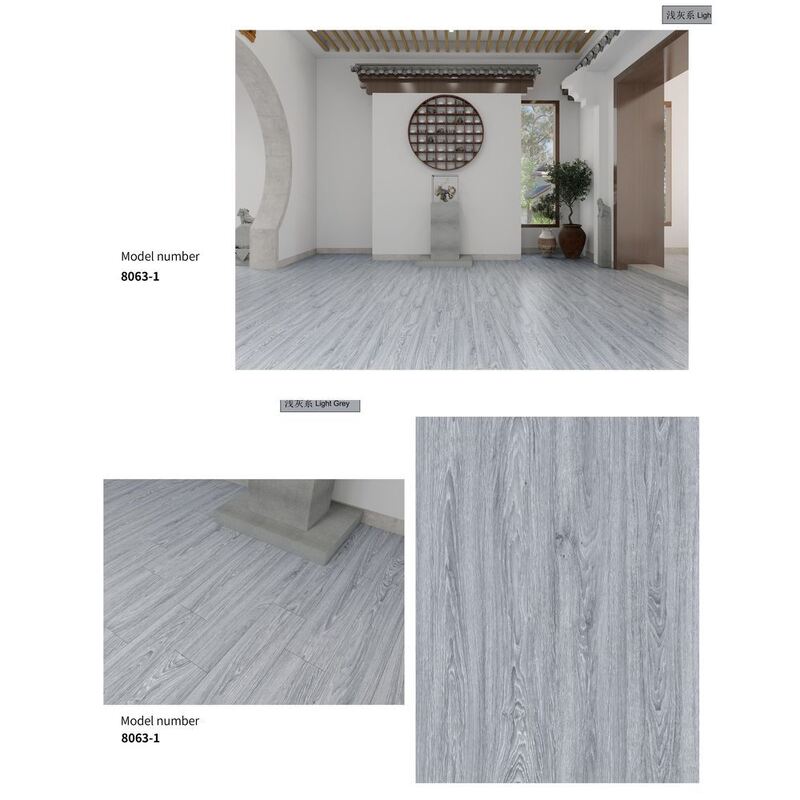 Waterproof SPC Flooring Wood Pattern SPC Rigid Core Flooring Composite Material