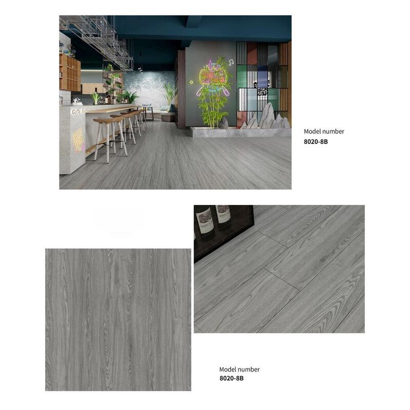 Waterproof SPC Flooring Wood Pattern SPC Rigid Core Flooring Composite Material
