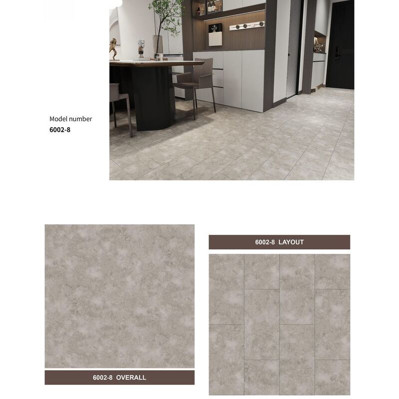 4mm 5mm 6mm 8mm SPC Flooring Stone Pattern Waterproof Click Lock Plank Flooring