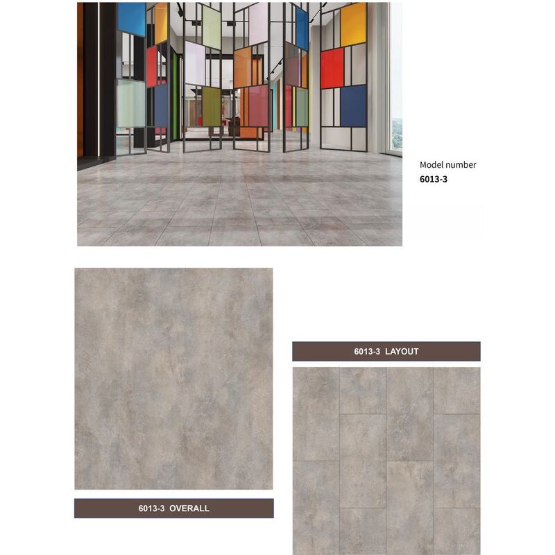 4mm 5mm 6mm 8mm SPC Flooring Stone Pattern Waterproof Click Lock Plank Flooring