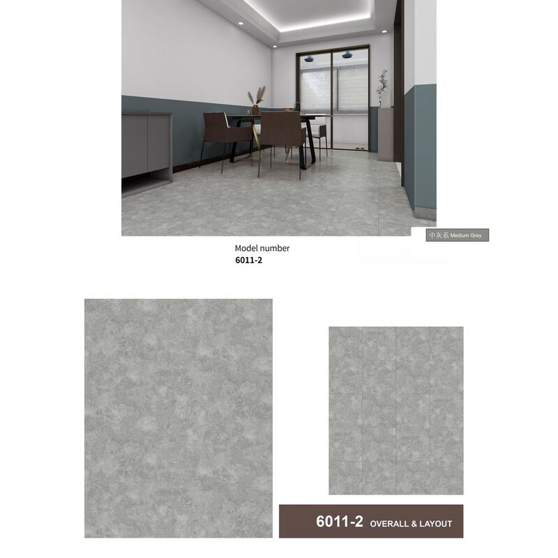 4mm 5mm 6mm 8mm SPC Flooring Stone Pattern Waterproof Click Lock Plank Flooring