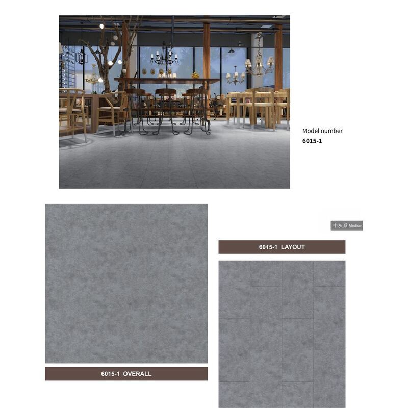 4mm 5mm 6mm 8mm SPC Flooring Stone Pattern Waterproof Click Lock Plank Flooring