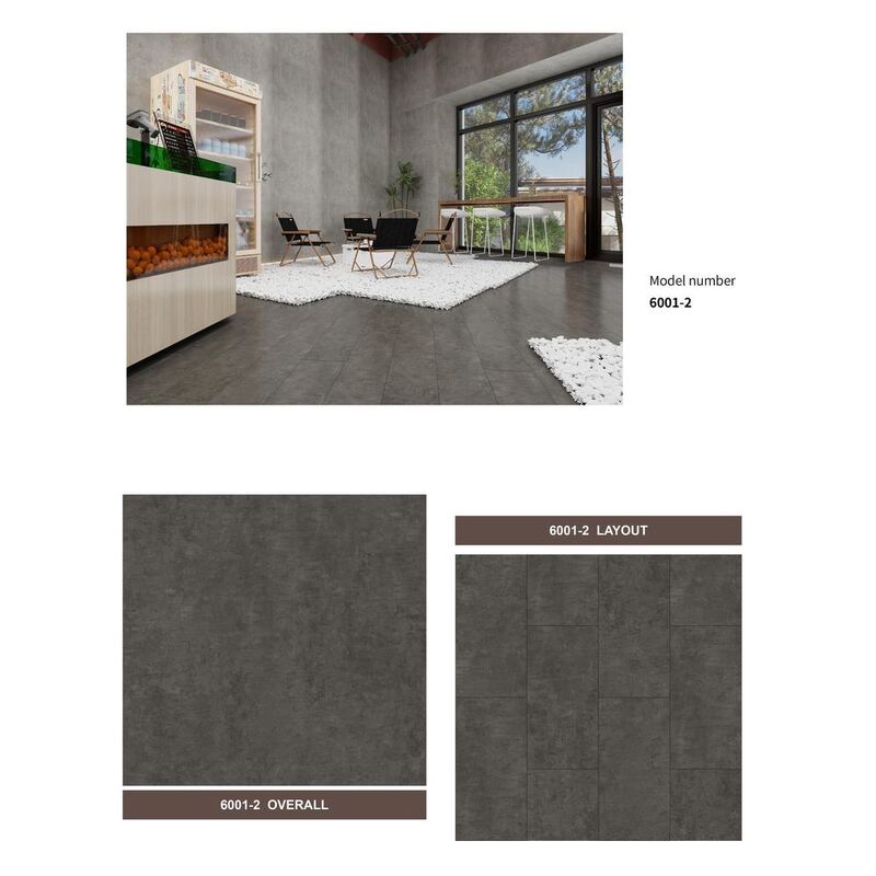 4mm 5mm 6mm 8mm SPC Flooring Stone Pattern Waterproof Click Lock Plank Flooring