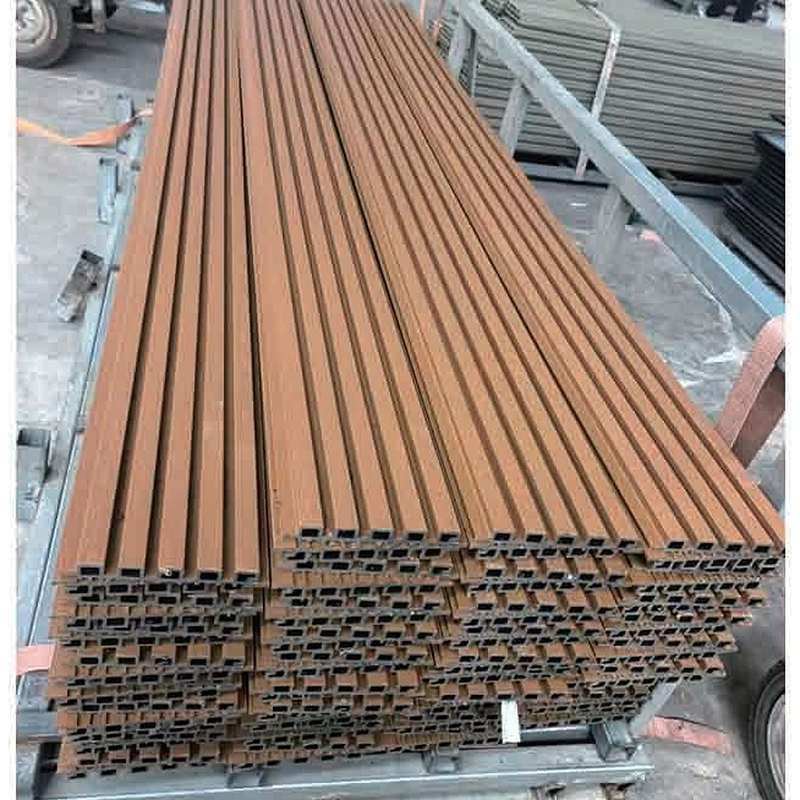 Fire Retardant Eco Wood Wall Panel, Textured Finish WPC Decorative Wall Panel OEM Logo