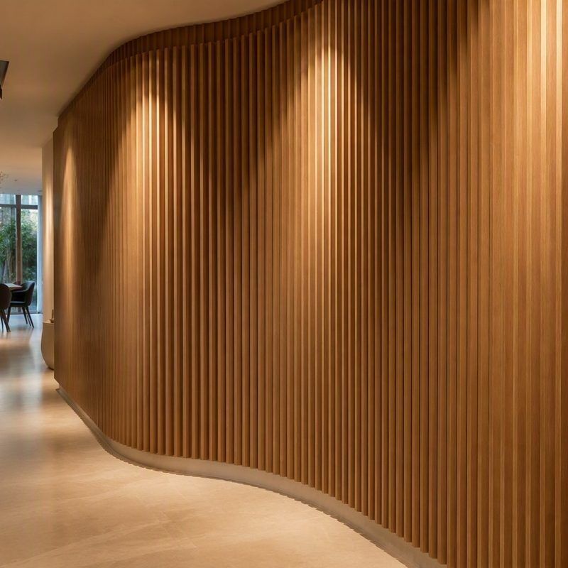 Decorative WPC Wall Panels 13 Profiles Commercial Interior Wall Panels Fire Retardant
