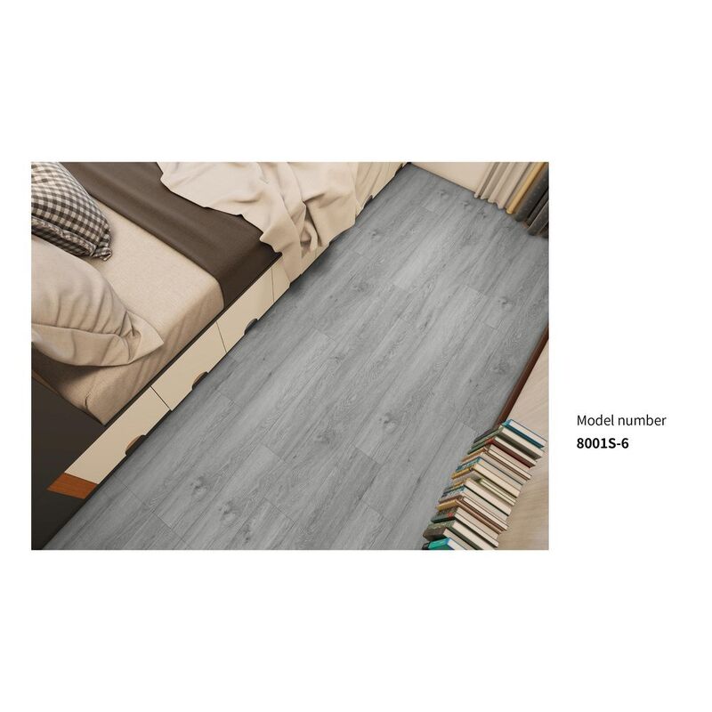 Stone Plastic Composite SPC Flooring Medium Grey SPC Plank Flooring 4mm-8mm