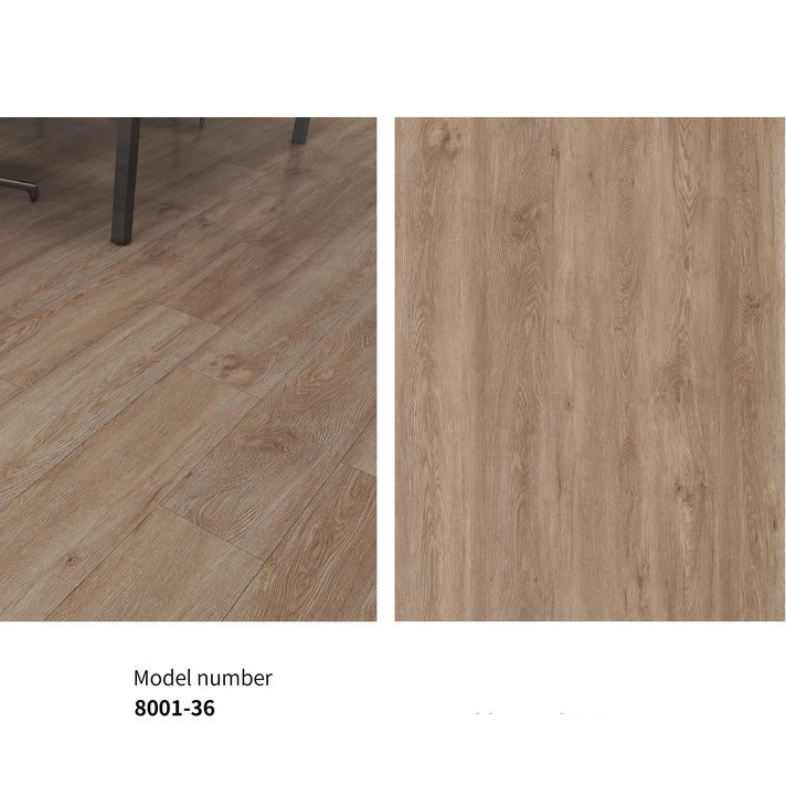 Light Brown / White Oak SPC Flooring Waterproof Click Lock Plank Flooring 4mm 5mm 6mm 8mm