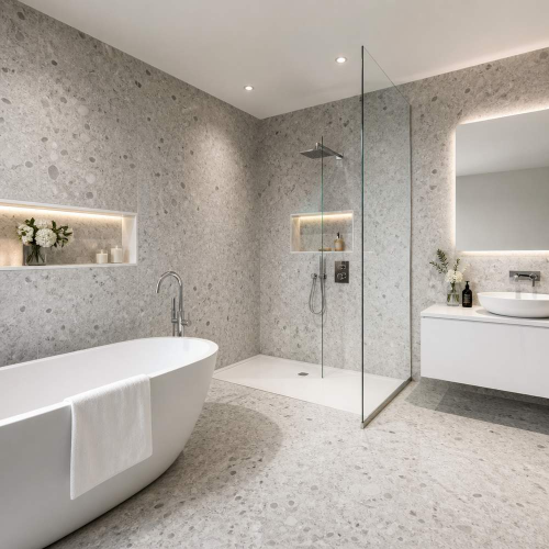 Stone Plastic Composite Wall Panel SPC Wall Board Multiple Colors Available