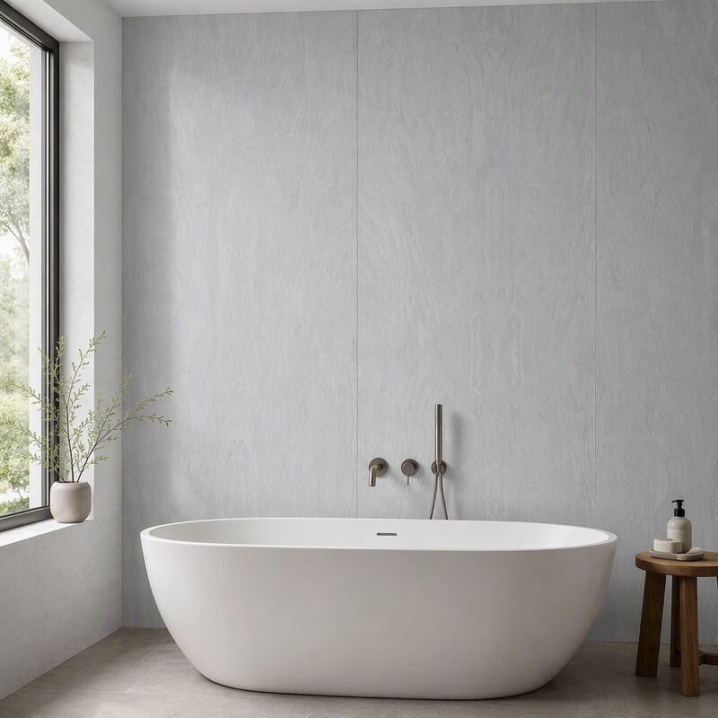 Waterproof SPC Wall Panels Stone Plastic Composite Core No Swelling Bathroom Kitchen Humid Climates Wall Cladding
