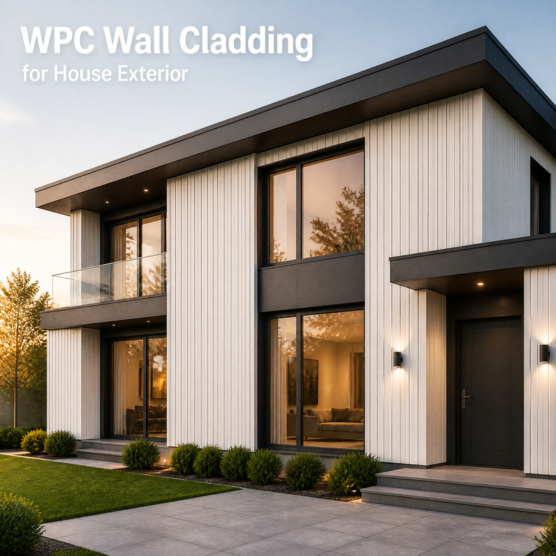 WPC Exterior Wall Siding Panels Decorative Facade Cladding for Outdoor Residential Projects Houses