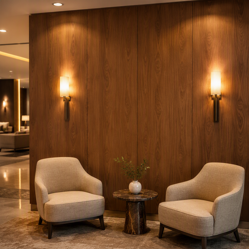 Low Emission E0 Grade SPC Wall Panels Safe Indoor Use Recyclable Stone Plastic Composite Eco Friendly Wall Board