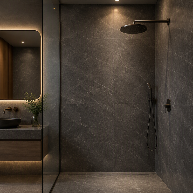 Low Emission E0 Grade SPC Wall Panels Safe Indoor Use Recyclable Stone Plastic Composite Eco Friendly Wall Board