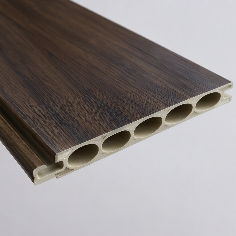 400mm 8mm V-Groove PVC Wall Panel for Living Room Wood Grain Wall Panel
