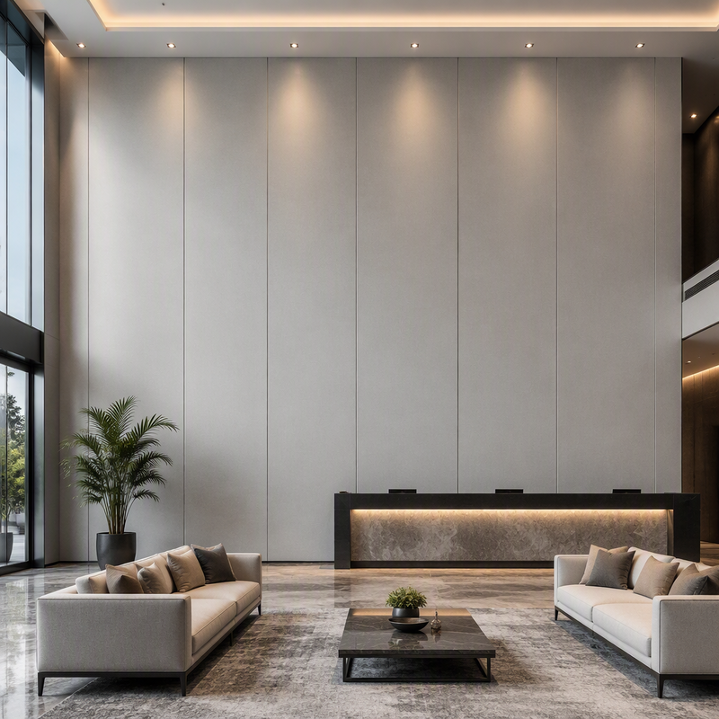 800mm Wide V-Groove PVC Wall Panel for Hall Extra Large Wall Panel