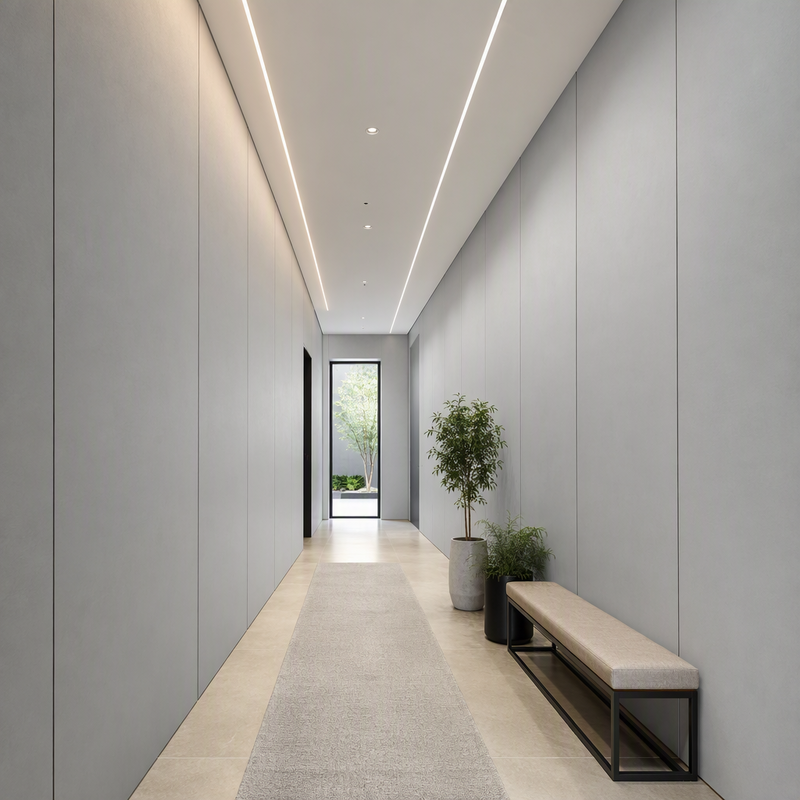 800mm Wide V-Groove PVC Wall Panel for Hall Extra Large Wall Panel