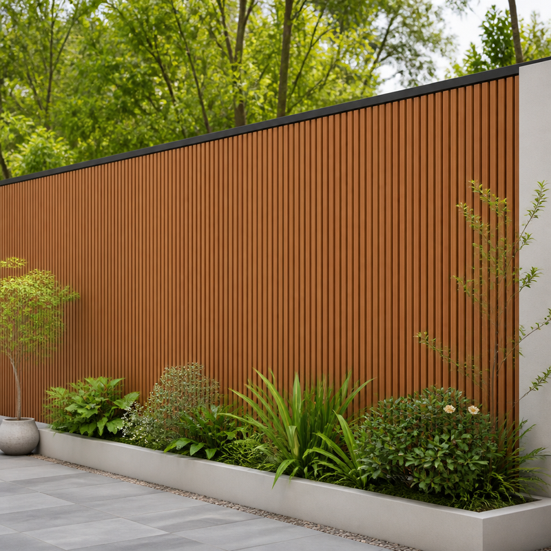 Fade Proof UV Resistant WPC Wall Boards for Outdoor Patio Garden Walls