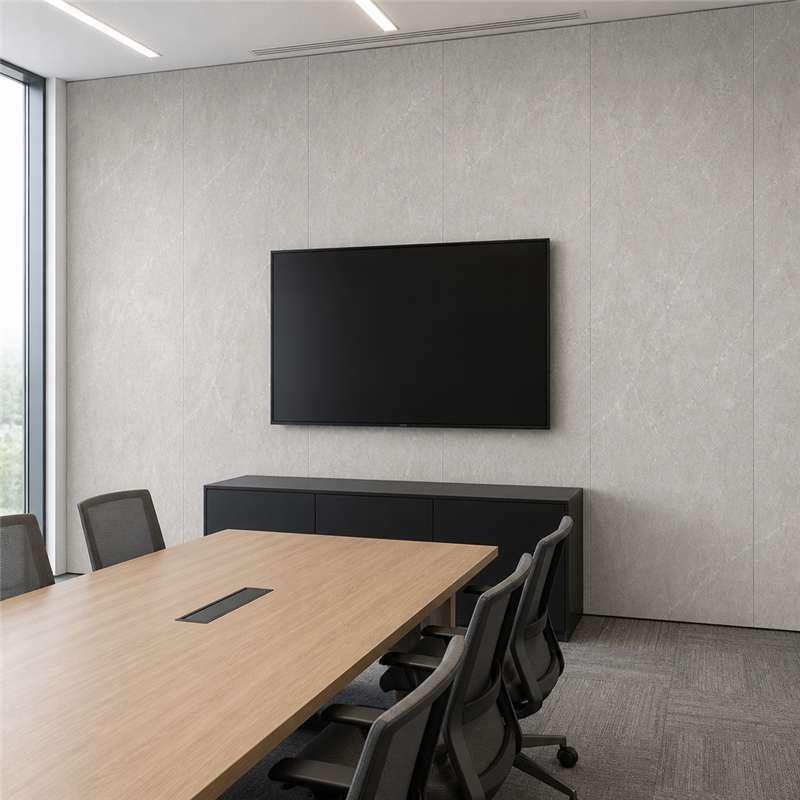 Light Grey Stone SPC Wall Panels 4mm Waterproof Feature Wall Cladding Interior Board