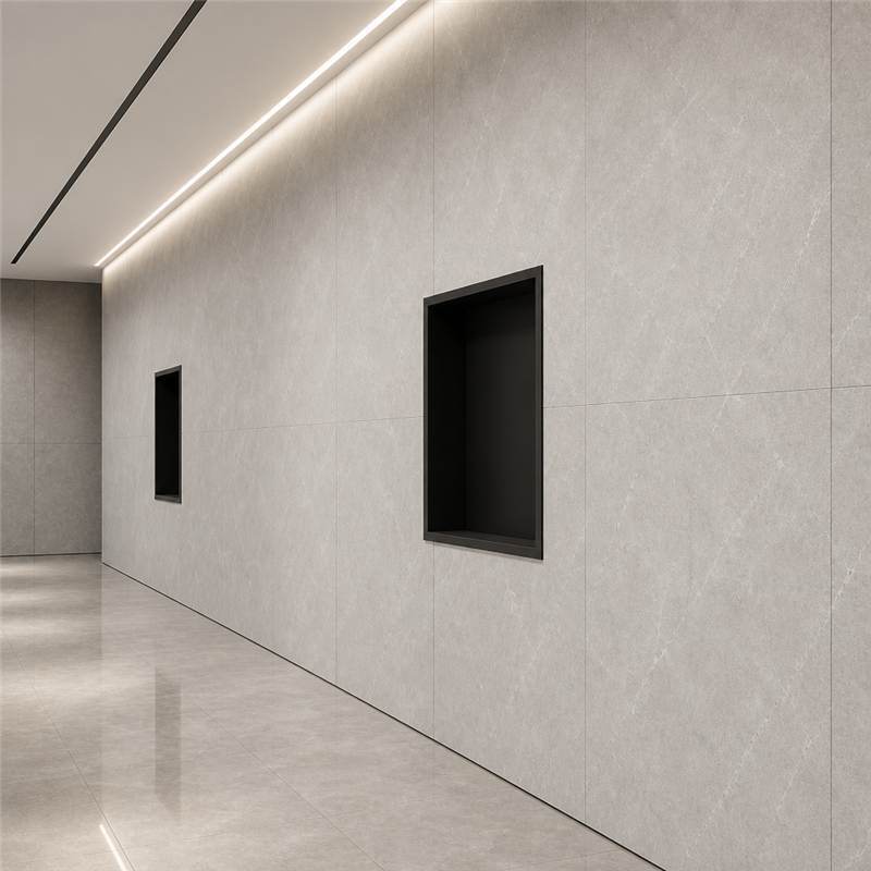 Light Grey Stone SPC Wall Panels 4mm Waterproof Feature Wall Cladding Interior Board