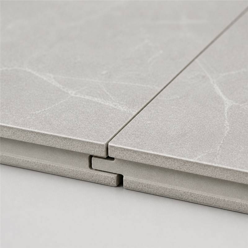 Light Grey Stone SPC Wall Panels 4mm Waterproof Feature Wall Cladding Interior Board