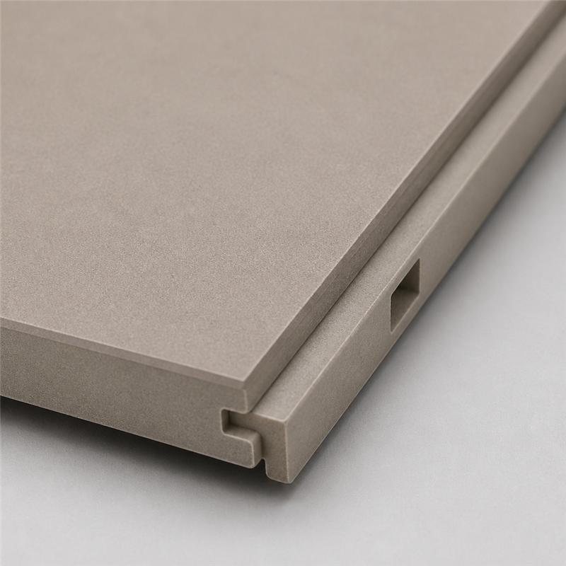 Soft Touch Matte SPC Wall Panels Beige Grey Velvet Finish Waterproof Interior Cladding