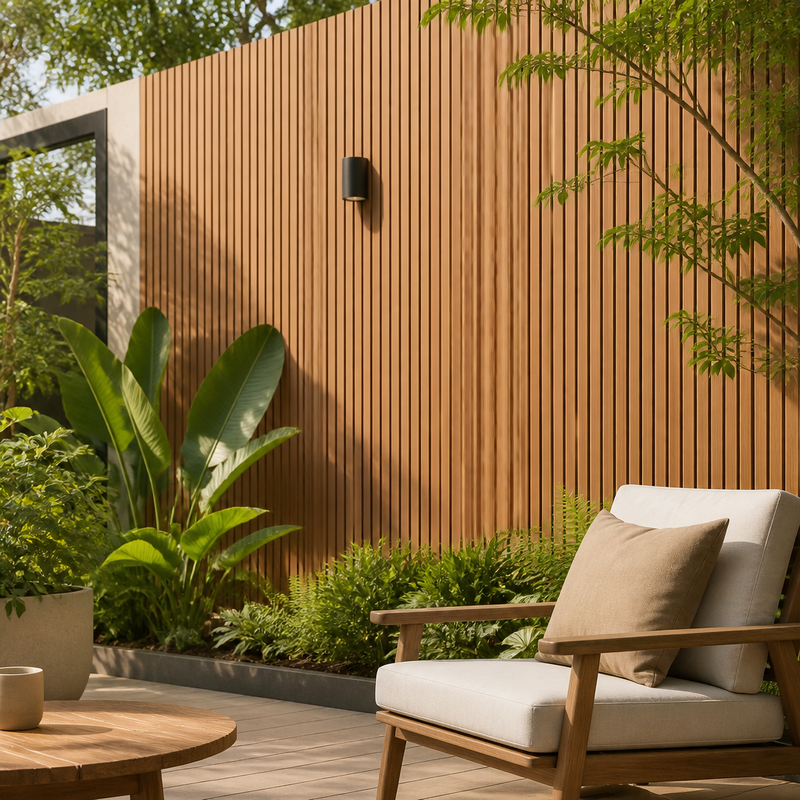 Rigid Core WPC Great Wall Board 219x26mm Quadruple Peak Exterior Wall Panel