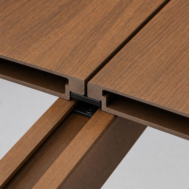 WPC Pergola Louver Panel Wood Grain Sun Shade Screen for Garden Patio Wall Cladding