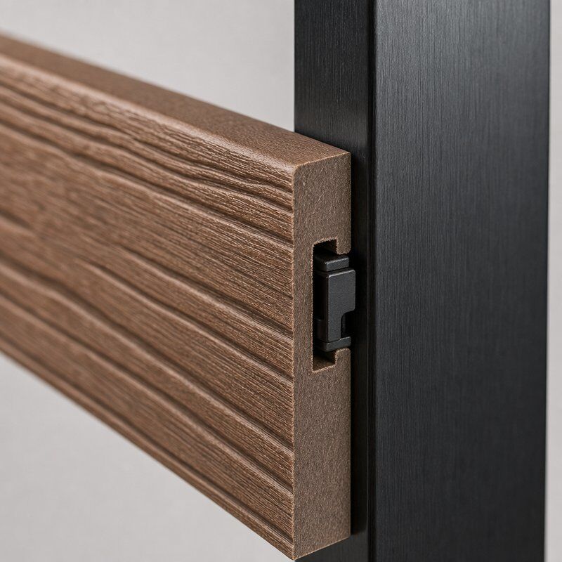 WPC Fence Panel for School Kindergarten Outdoor Playground Safety Fence Wall Cladding