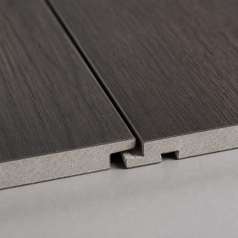 Smoked Oak SPC Wall Panels Waterproof Interior Wall Cladding for Cafe Restaurant Hospitality Fit Out