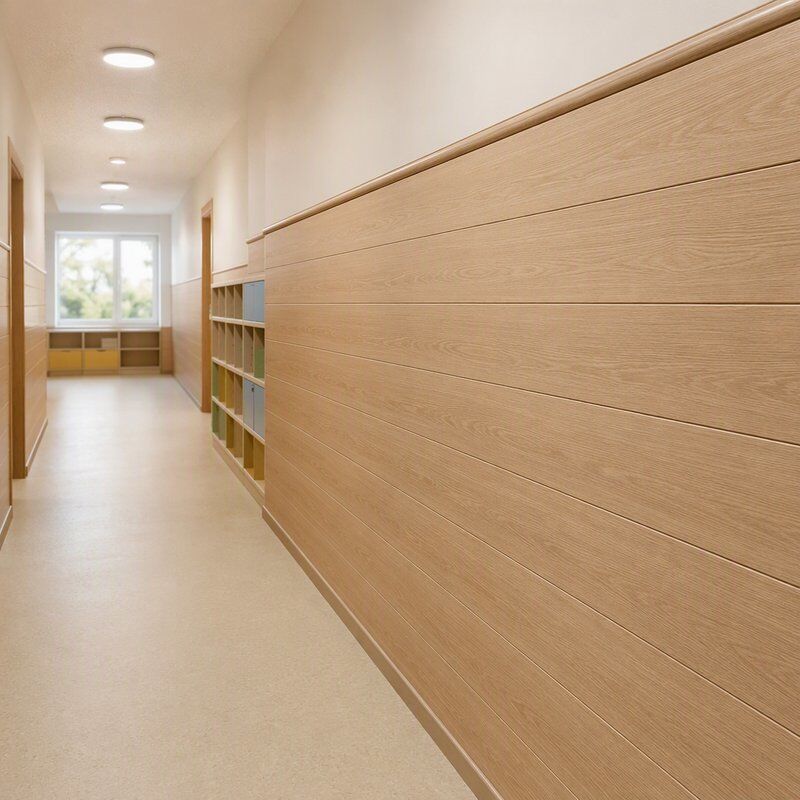 WPC Interior Wall Panel for Kindergarten and Play School Protective Wall Cladding