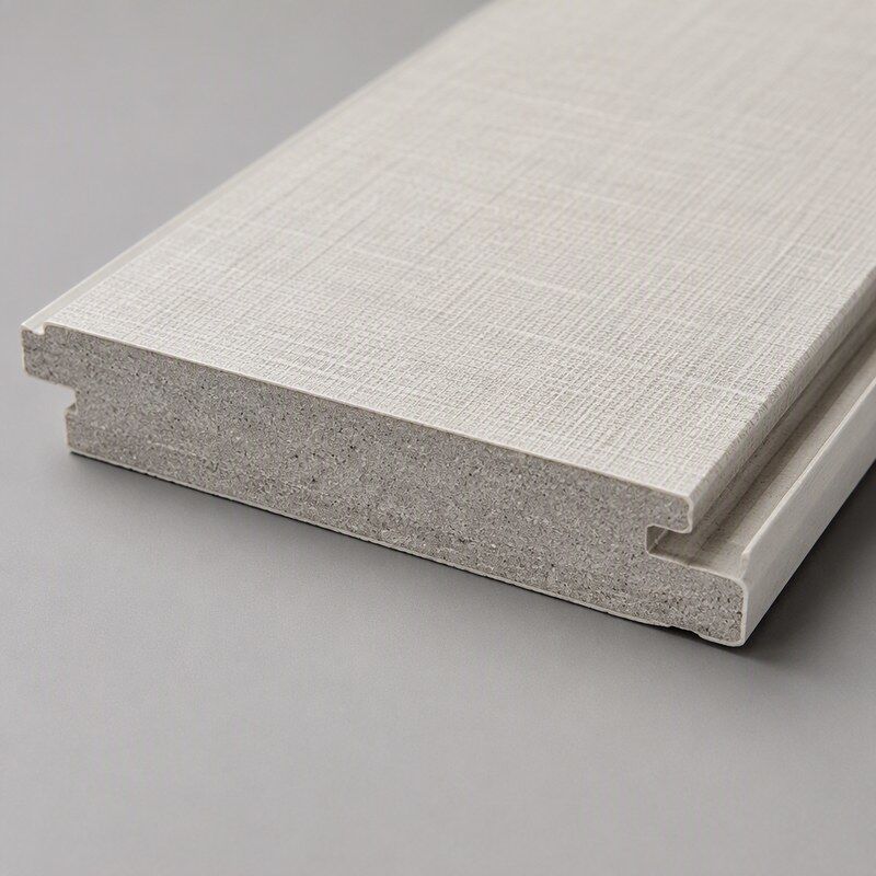 Soft White Linen SPC Wall Panels for Clinic and Medical Room Wall Cladding