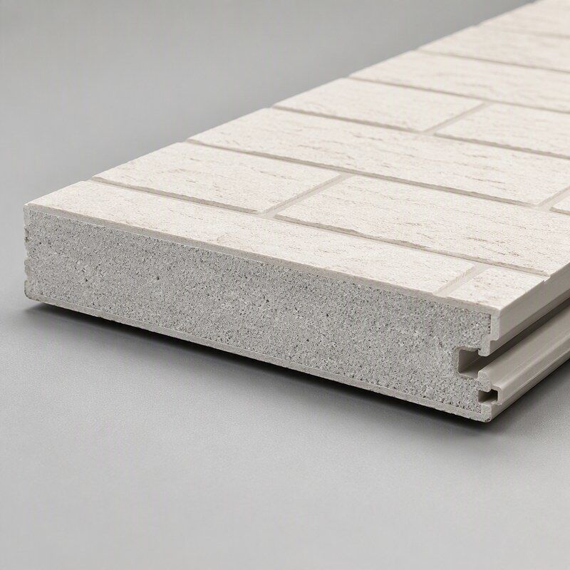 Warm White Brick Effect SPC Wall Panels for Convenience Store and Retail Interior