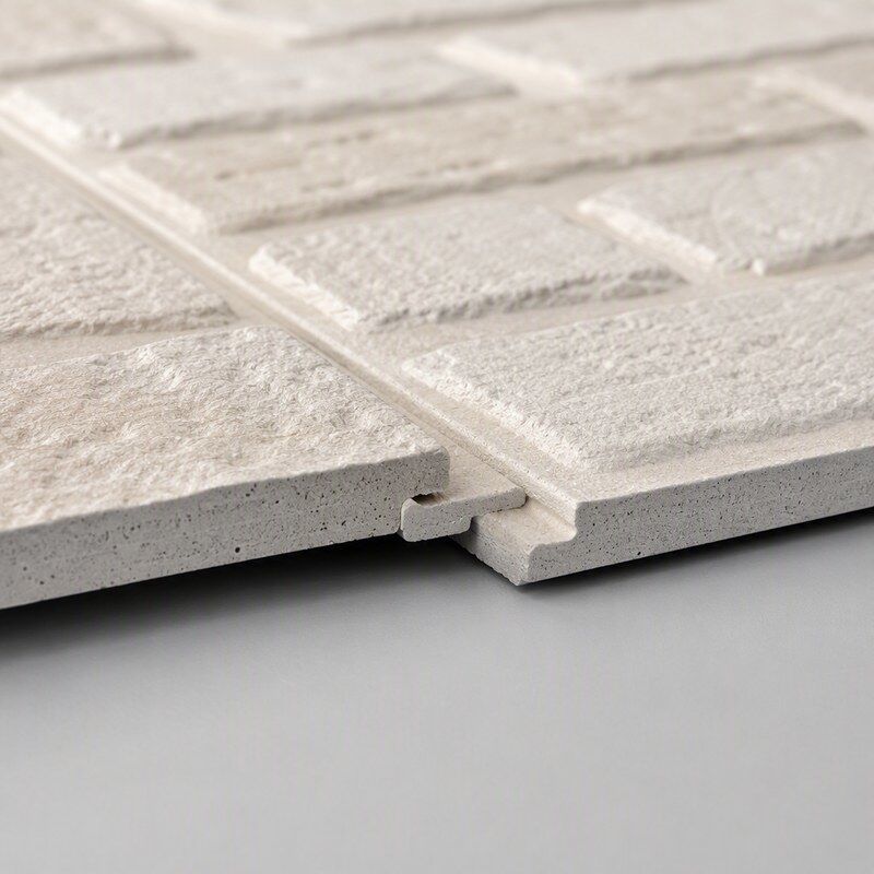 Warm White Brick Effect SPC Wall Panels for Convenience Store and Retail Interior