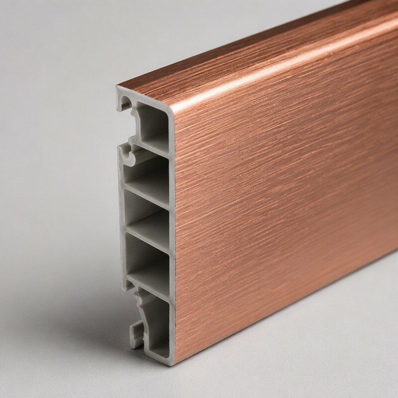 Metallic Copper Brushed PVC Wall Panel for Storefront and Shop Window Backdrop