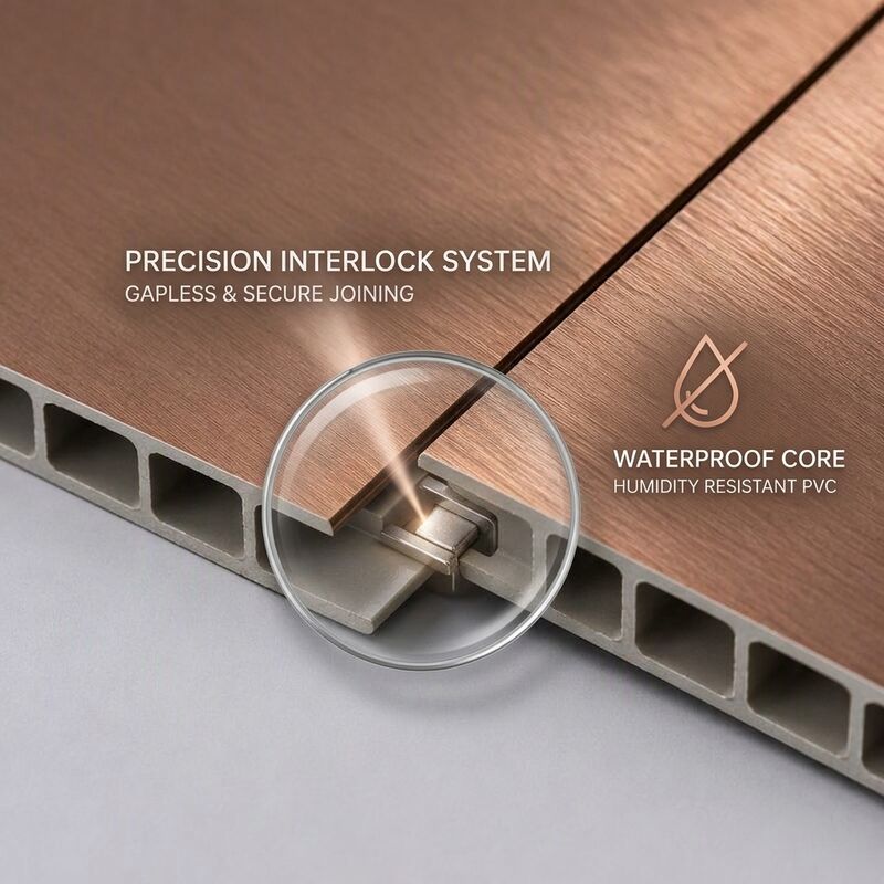 Waterproof PVC Wall Panel 250x8mm Decorative Ceiling Board for Interior Home Renovation