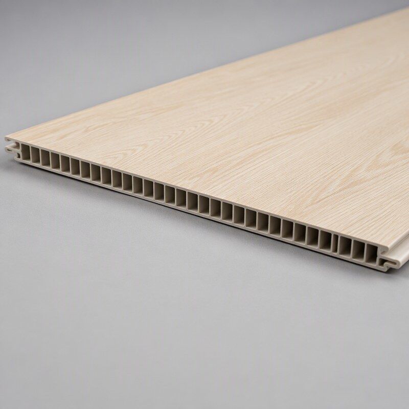 600mm Wide Pale Birch Wood Grain PVC Wall Panel for School Classroom and Corridor Cladding