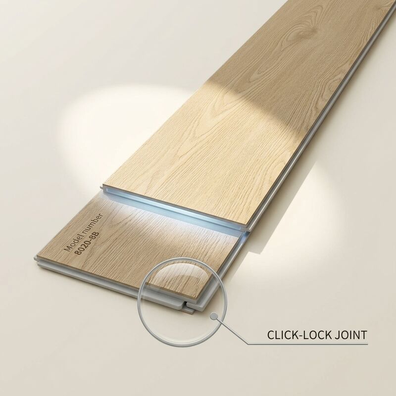 5mm Rigid Core SPC Flooring Waterproof Click Lock Vinyl Plank 1220x180mm with IXPE Underlayment