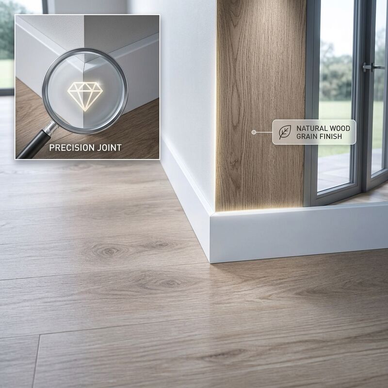 600mm Flat PVC Wall Panel Waterproof Interior Cladding Multiple Surface Finishes Available