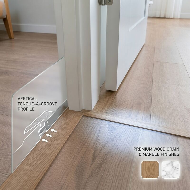 500mm V-Groove PVC Wall Panel Bathroom Kitchen Cladding Multiple Surface Finishes Available