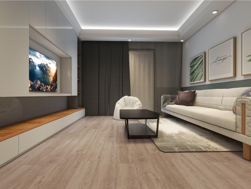 Eco-friendly Formaldehyde Free SPC Flooring 1220x180mm 5mm Waterproof Mildew Resistant Click Lock Plank for Home