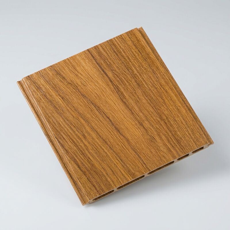 PVC Fire Retardant Soundproof Wood Grain Wall Panel 600mm UV Resistant for Hotel Villa