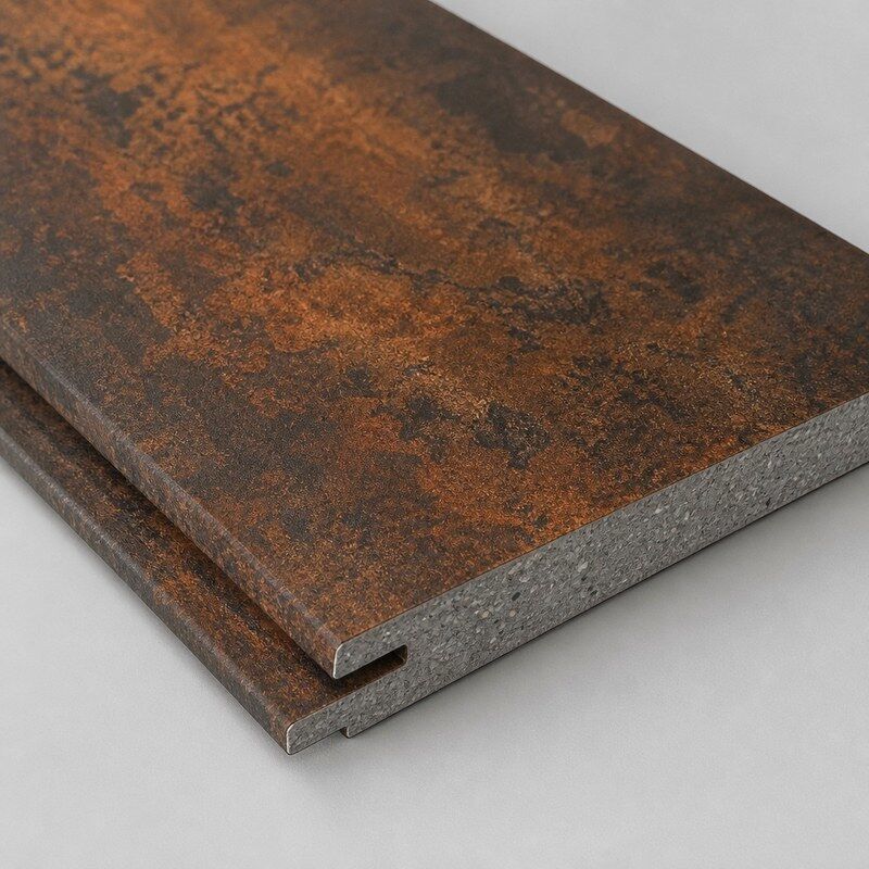 Corten Rusted Metal SPC Wall Panels Waterproof Interior Wall Cladding