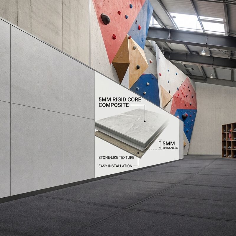 Waterproof SPC Wall Panel 5mm Stone Plastic Composite Wall Cladding Marble Texture Interior Decoration