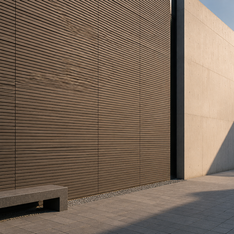 Commercial Grade WPC Great Wall Board 219x26mm for Exterior Wall Panel Cladding