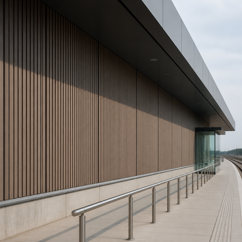 Commercial Grade WPC Great Wall Board 219x26mm for Exterior Wall Panel Cladding