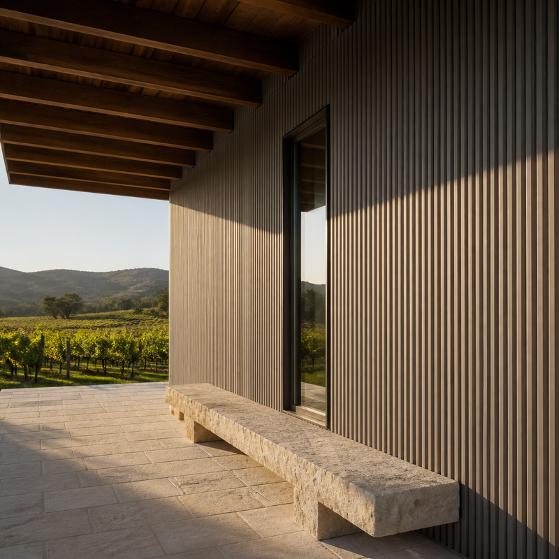 Commercial Grade WPC Great Wall Board 219x26mm for Exterior Wall Panel Cladding
